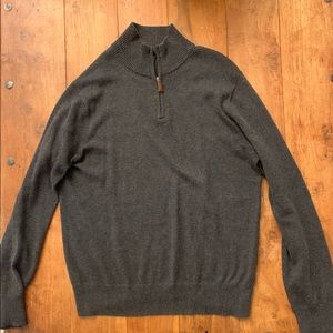 Like new Bonobos cotton cashmere half zip sweater